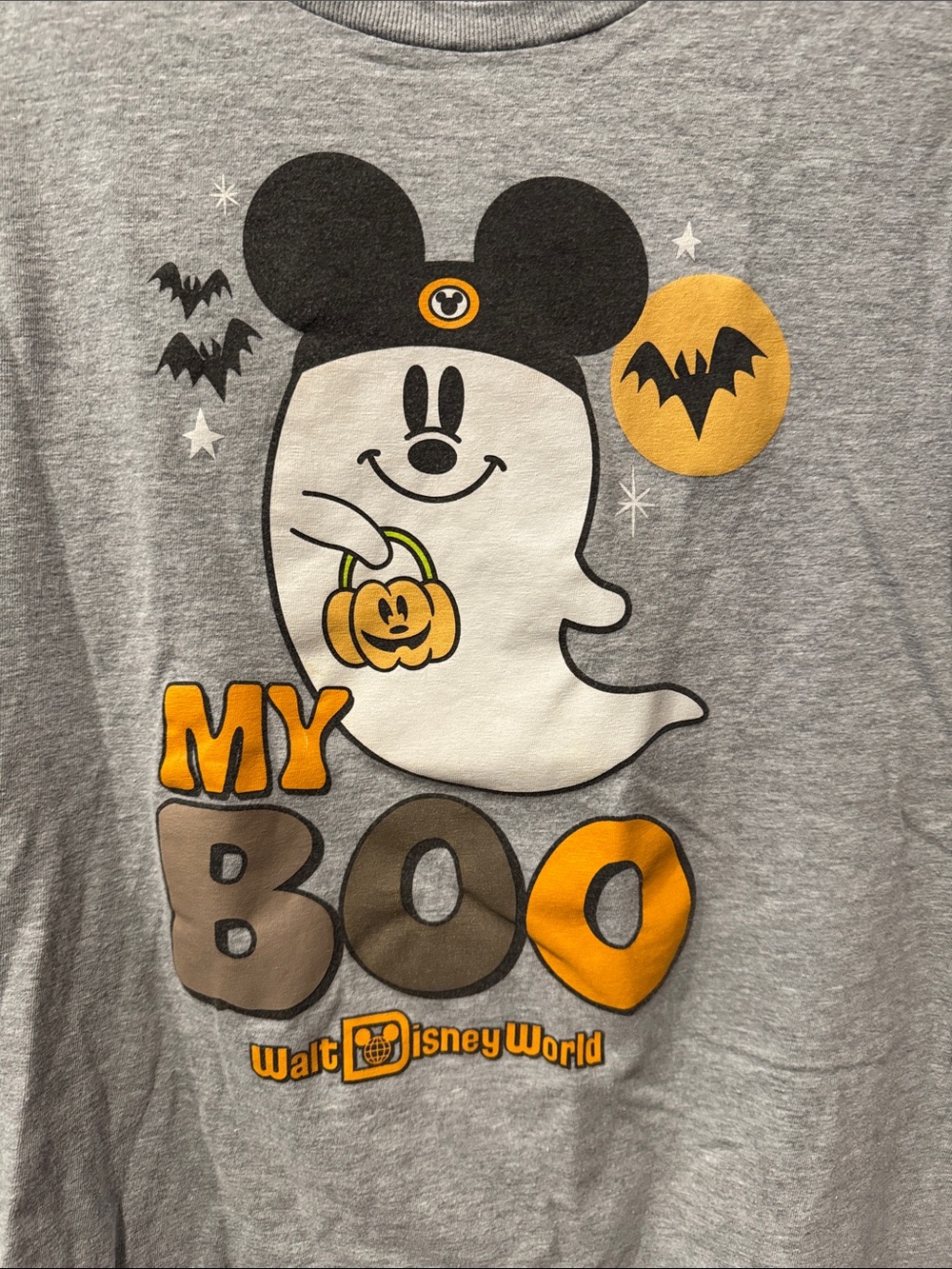 Disney World Gray 'My Boo' Halloween Ghost Tee - Picture 2 of 4